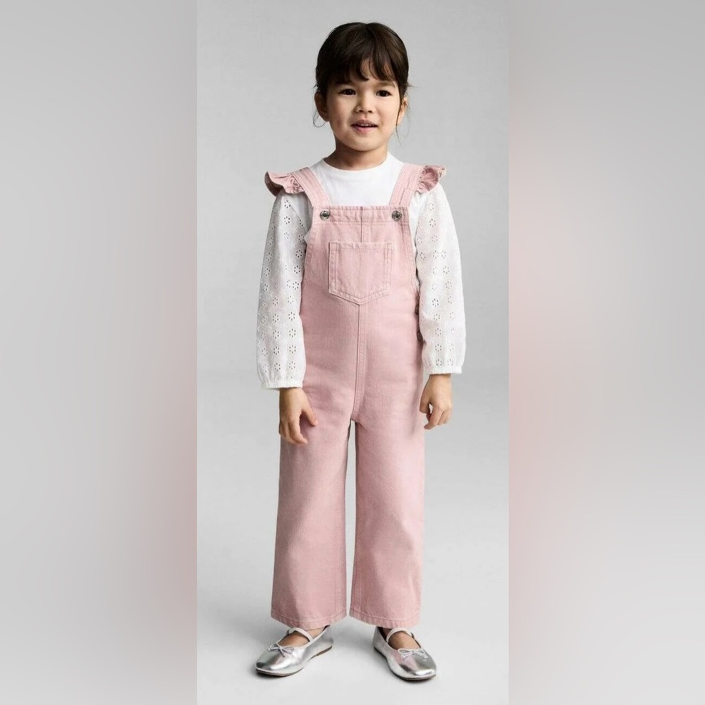 Mango Pink Kids Overalls